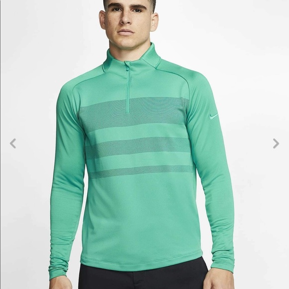Nike Dri-FIT Vapor 1/2 Zip Neptune Green Pullover - Picture 1 of 4